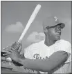  ?? THE ASSOCIATED PRESS FILE — 1964 ?? Dick Allen, a fearsome hitter who was a seven-time All-Star, the 1964 NL Rookie of the Year and the 1972 AL MVP, has died. He was 78. The Philadelph­ia Phillies, the team Allen started out with, announced his death on Monday.