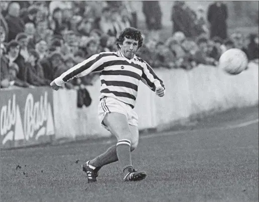  ??  ?? John Giles in action for Shamrock Rovers in 1982. Pic: Ray McManus / SPORTSFILE