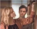  ?? LIFETIME ?? Joe (Penn Badgley) keeps an eye on Beck (Elizabeth Lail) in Lifetime’s “You.”