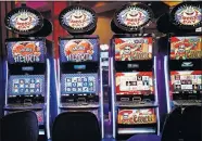  ?? [SARAH PHIPPS, THE OKLAHOMAN] ?? Gaming machines are pictured at Remington Park Racing and Casino in Oklahoma City.