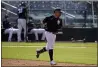  ?? FRANK FRANKLIN II — THE ASSOCIATED PRESS ?? Yankees’ Gary Sanchez runs the bases after hitting a home run during the third inning of a spring training game on Monday.
