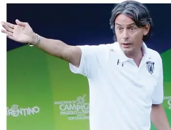  ?? MOSCA ?? Filippo Inzaghi, 46 anni, allenatore del Benevento che può essere promosso in A già stanotte