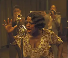  ?? NETFLIX ?? Viola Davis stars as a famed singer in the film adaptation of August Wilson’s “Ma Rainey’s Black Bottom.” Davis has a long history of performing in Wilson’s works.