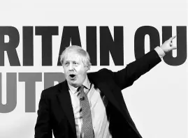  ?? REUTERS ?? Johnson triggered the December 12 snap election after months of deadlock over Brexit policy in parliament, where his Tory party didn't have a majority
