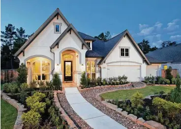  ??  ?? At Woodforest, homes on 45-foot homesites start in the $240,000s; the Capriccio 50-foot homesites start in the $290,000s; the Deerbourne Ridge 50-foot homesites start in the $300,000s; and the 60-foot homesites start in the $350,000s.