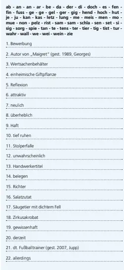 Silbenratsel Pressreader