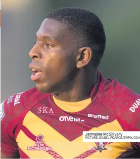  ??  ?? Jermaine McGillvary
PICTURE: ISABEL PEARCE/SWPIX.COM