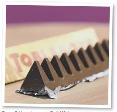  ??  ?? The new Toblerone bar ... magnified 1,000 times.