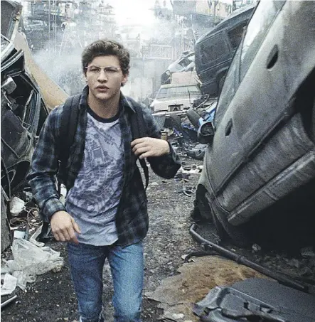  ??  ?? Tye Sheridan plays amateur “gunter” Wade Watts in the online world of Ready Player One, escaping a bleak dystopia for a virtual realm that seems to owe a lot to the pop culture of the 1980s.