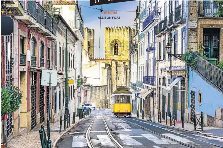  ?? Picture: iStock ?? INTO THE PAST A tram glides towards the 12th-century Lisbon Cathedral, in the Alfama area.
