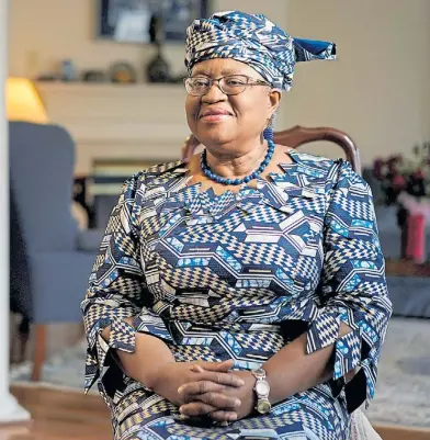  ??  ?? Capacidade­s. Ngozi fue directora gerente del Banco Mundial y ministra de Finanzas de Nigeria.