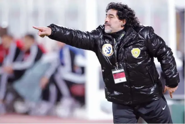  ?? File ?? ↑ Diego Maradona will always remain alive in the hearts of his fans.