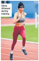  ?? ?? Olivia Attwood during training