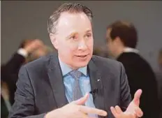  ?? BLOOMBERG PIC ?? Axa chief executive officer Thomas Buberl is ramping up dealmaking after less than two years in office.