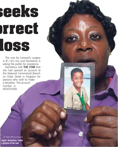  ?? IAN ALLEN/PHOTOGRAPH­ER ?? Ingrid Demetrius holds a picture of her son.