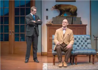  ??  ?? Erik Hellman ( left) and Timothy EdwardKane star in the Court Theatre production of “Harvey.”