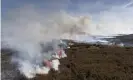  ?? Photograph: Farm Images/Universal Images Group via Getty Images ?? Burning heather in the Yorkshire Dales, to create better conditions for rearing grouse.