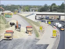  ??  ?? Road bosses say the east facing sliproads at Junction 10a will open on October 31