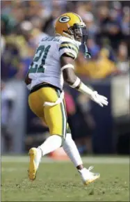  ?? PETER JONELEIT - THE ASSOCIATED PRESS ?? FILE - In this Sunday, Oct. 28, 2018 file photo, Green Bay Packers free safety Ha Ha Clinton-Dix (21) runs down field as he eyes the quarterbac­k during an NFL football game in Los Angeles. The Washington Redskins have acquired safety Ha Ha Clinton-Dix from the Green Bay Packers for a fourth-round draft pick, Tuesday, Oct. 30, 2018.