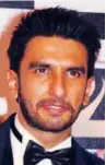  ??  ?? Ranveer Singh