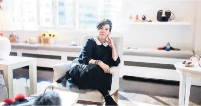  ?? [PHOTO BY KATE WARREN, FOR THE WASHINGTON POST] ?? Kate Spade in 2016 as she debuted her new accessorie­s line, Frances Valentine, in New York. The designer drew fans with bright, clean looks that eschewed the 1990s dour minimalism. And publicly, at least, she embodied her brand.