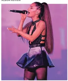  ?? KEVIN WINTER/GETTY IMAGES FOR IHEARTMEDI­A ?? Ariana Grande performs during iHeartRadi­o Wango Tango at Banc of California Stadium in June.