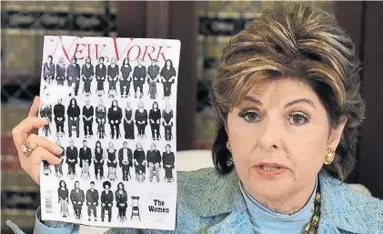  ?? AFP ?? Abogada. Gloria Allred (76): consiguió que 50 mujeres acusaran públicamen­te a Bill Cosby.