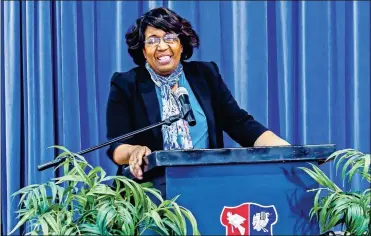  ?? Catoosa County Public Schools ?? Candy Carson, a co-founder of the Carson Scholars Fund, attended the ribbon-cutting ceremonies.