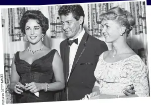  ??  ?? Two-faced: Fisher with Liz Taylor and wife Debbie Reynolds in 1957