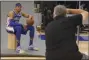  ?? CHRIS SZAGOLA — THE ASSOCIATED PRESS ?? Sixers small forward Tobias Harris poses for a Media Day shot Monday in Camden, N.J.