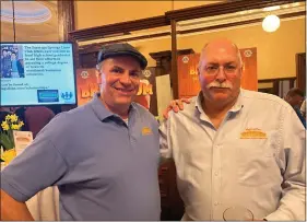  ?? EMMA RALLS — MEDIANEWS GROUP ?? John McDonald and Jon Foster, co-chairs of the Night at the Brewseum event, shared that they were excited for everyone to come out and check out the vendors and were grateful for the support from the community.