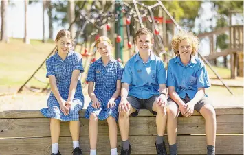  ?? ?? Middle School student leaders at Chairo in 2022 are (L to R) Year 8 students Olivia Selent, Madison Barclay, Xavier Jones and Joshua Pepper