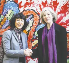  ?? Eloy Alonso/ Reuters Files ?? Emmanuelle Charpentie­r, left, and Jennifer Doudna
share the 2020 Nobel Prize in Chemistry.