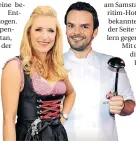  ?? FOTOS: DPA ?? Stefanie Hertel und Steffen Henssler