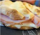  ??  ?? Zozzo Pizza Sandwich