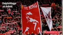  ??  ?? Dalglishfl­agga på Anfield.