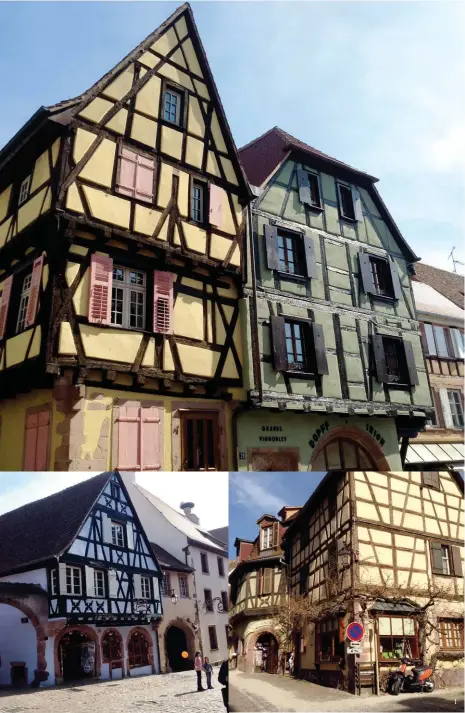  ??  ?? 1 Half-timbered houses of all shades galore
