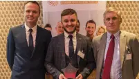  ??  ?? Jacobs scooped best adult apprentice at the first-ever Berkshire Apprentice­ship Awards