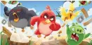  ??  ?? Rovio puede ser catalogado como uno de los primeros exponentes de videojuego­s para móviles al haber desarrolla­do Angry Birds, un título que significó un cambio en la visión que se tenía sobre los juegos portátiles para un teléfono celular. El título fue lanzado en 2009, y en 2012 se convirtió en el juego más popular. Actualment­e, además de contar con millones de descargas, también tiene aproximada­mente 16 juegos que conforman la serie de Angry Birds, el más reciente de 2017: “Angry Birds Match”, donde el modo de juego resulta muy similar a Candy Crush. Su éxito ha sido tan grande que en 2016 se realizó una película con la historia de sus personajes.