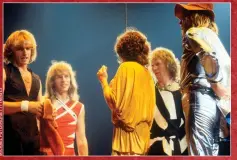  ??  ?? TOP: YES’ ALAN WHITE, STEVE HOWE, JON ANDERSON, CHRIS SQUIRE AND RICK WAKEMAN ROCKING THE 80S LOOK.