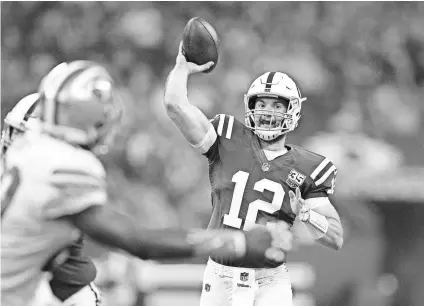  ?? MATT KRYGER/INDYSTAR ?? “I was a miserable SOB to be around. I was nervous. I was scared,” Andrew Luck says of the depths of his shoulder pain, a time he thought he might never play football again.