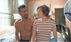  ?? INSET, BEN KING, HBO; VAN REDIN, HBO ?? Kevin (Theroux) and Nora (Carrie Coon) are trying to stay together despite their issues. Inset, co-creator and executive producer Damon Lindelof goes over a scene with Theroux.