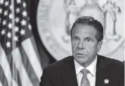  ?? JEENAH MOON TNS ?? Criticism about the work culture around N.Y. Gov. Andrew Cuomo and how he wields his power has mounted recently.