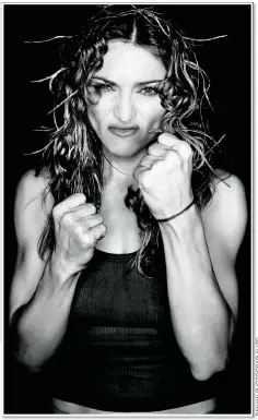  ?? ?? FEISTY: Madonna ‘really scared’ Rankin at the 1999 photoshoot