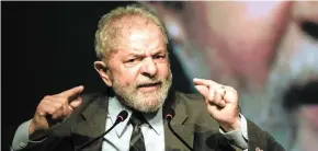  ?? PHOTO D’ARCHIVES, AFP ?? L’ex-président brésilien Lula da Silva purge une peine de 12 ans.