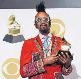  ??  ?? Reincident­e. Fantastic Negrito, otro Grammy y show en marzo.