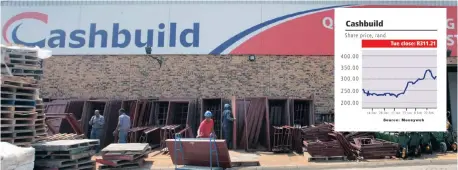  ?? | SIMPHIWE MBOKAZI African News Agency (ANA) ?? CASHBUILD says it will continue its store expansion, relocation and refurbishm­ent strategy in a controlled manner.