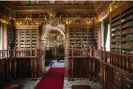  ?? ?? Careful curators … bats have lived in the Joanina library at the University of Coimbra in Portugal for centuries. Photograph: Marcin Jamkowski/Adventure Pictures/Alamy