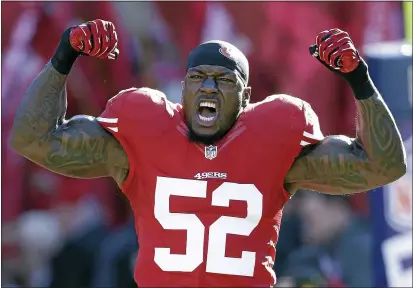  ?? MARCIO JOSE SANCHEZ — THE ASSOCIATED PRESS, FILE ?? Former 49ers linebacker Patrick Willis did not reach the finalist stage on Tuesday for the Pro Football Hall of Fame.