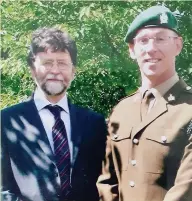  ??  ?? Ex-soldier John Dawson with Dad, David
